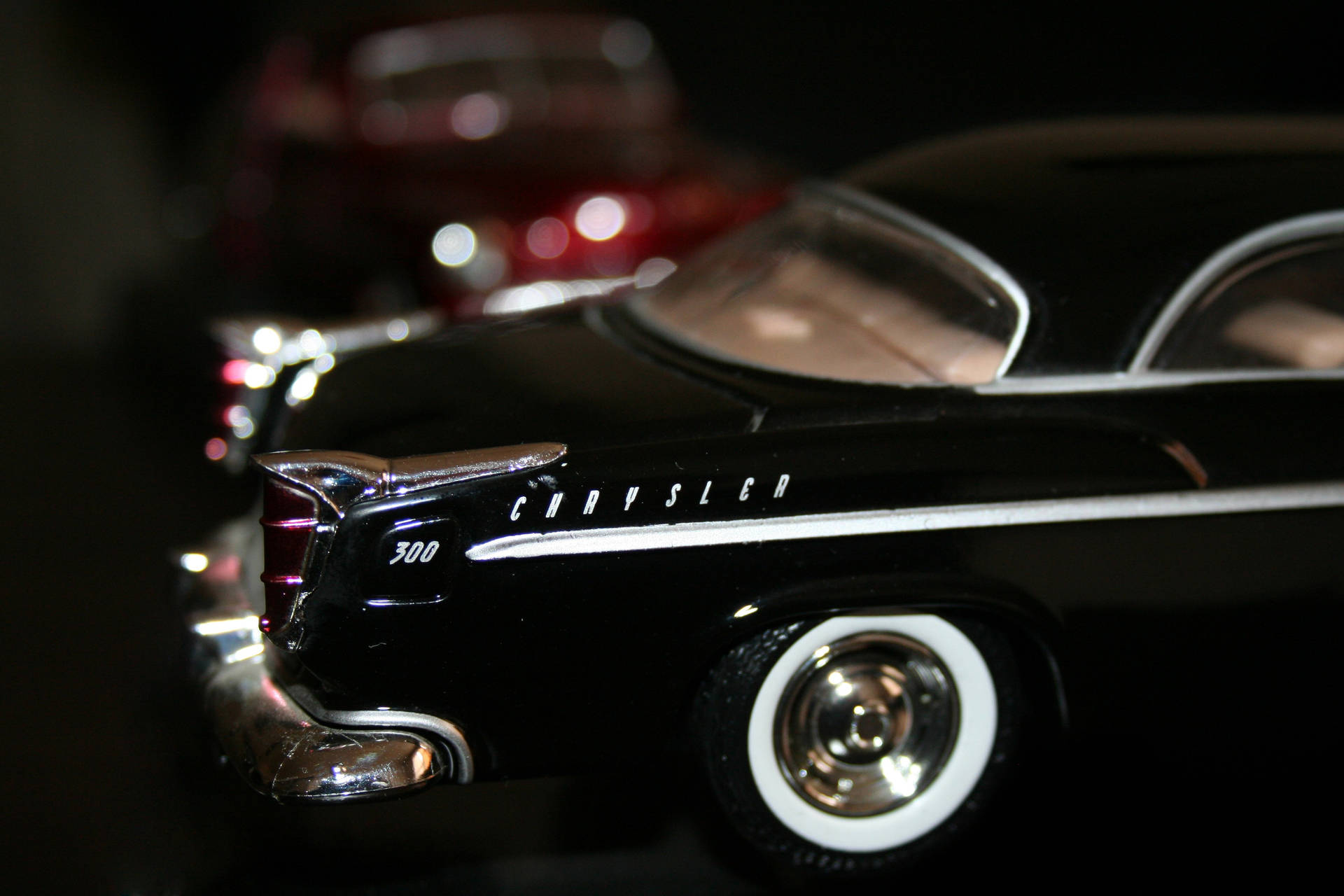 Nostalgic Toy Car Bumper Background