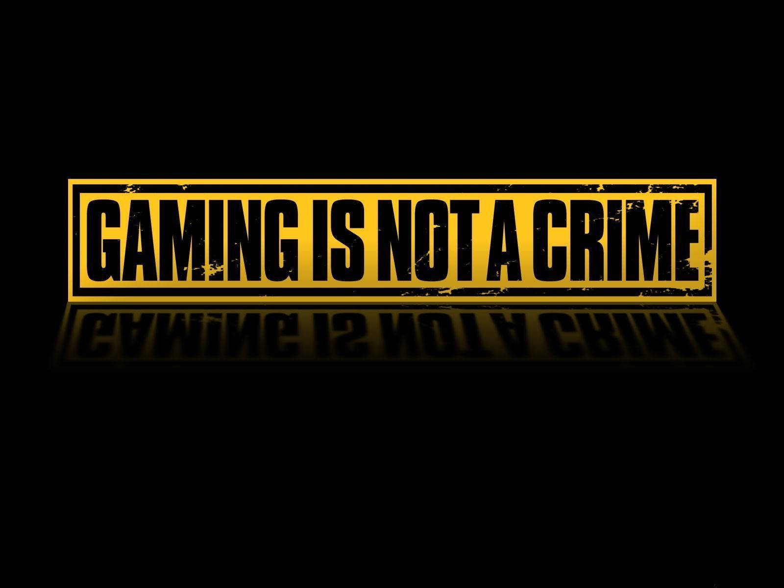 Not A Crime Gaming Laptop Quote