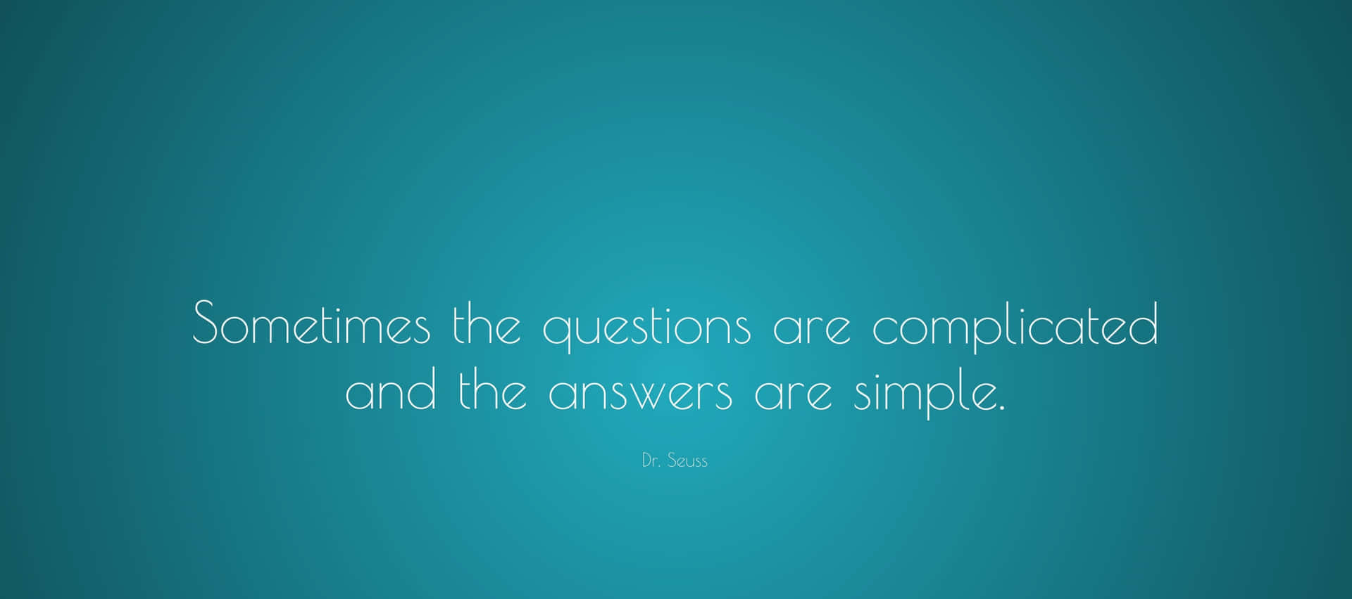 Notable Quote By Dr. Seuss In Minimalist Graphic Design