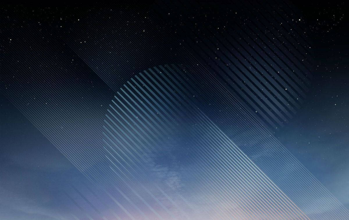 Note 8 Sky And Lines Background