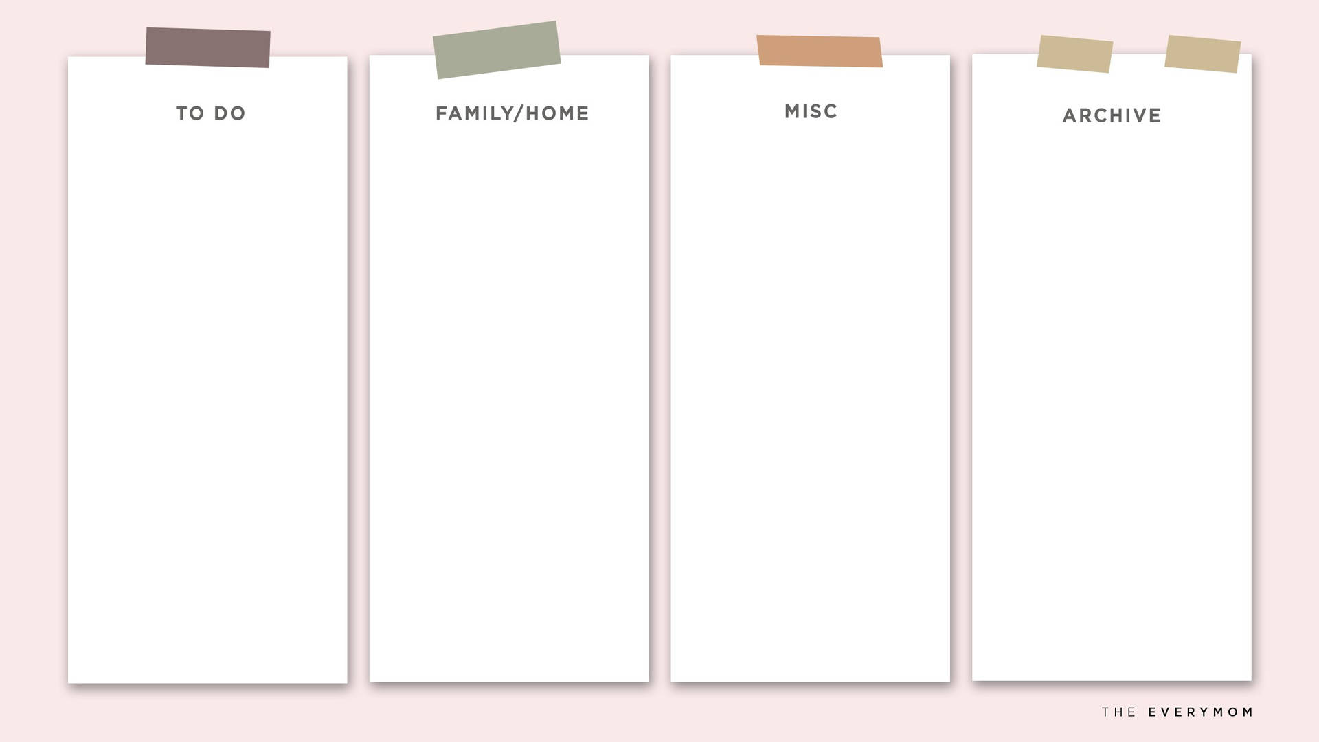 Notepads On Pastel Pink Background