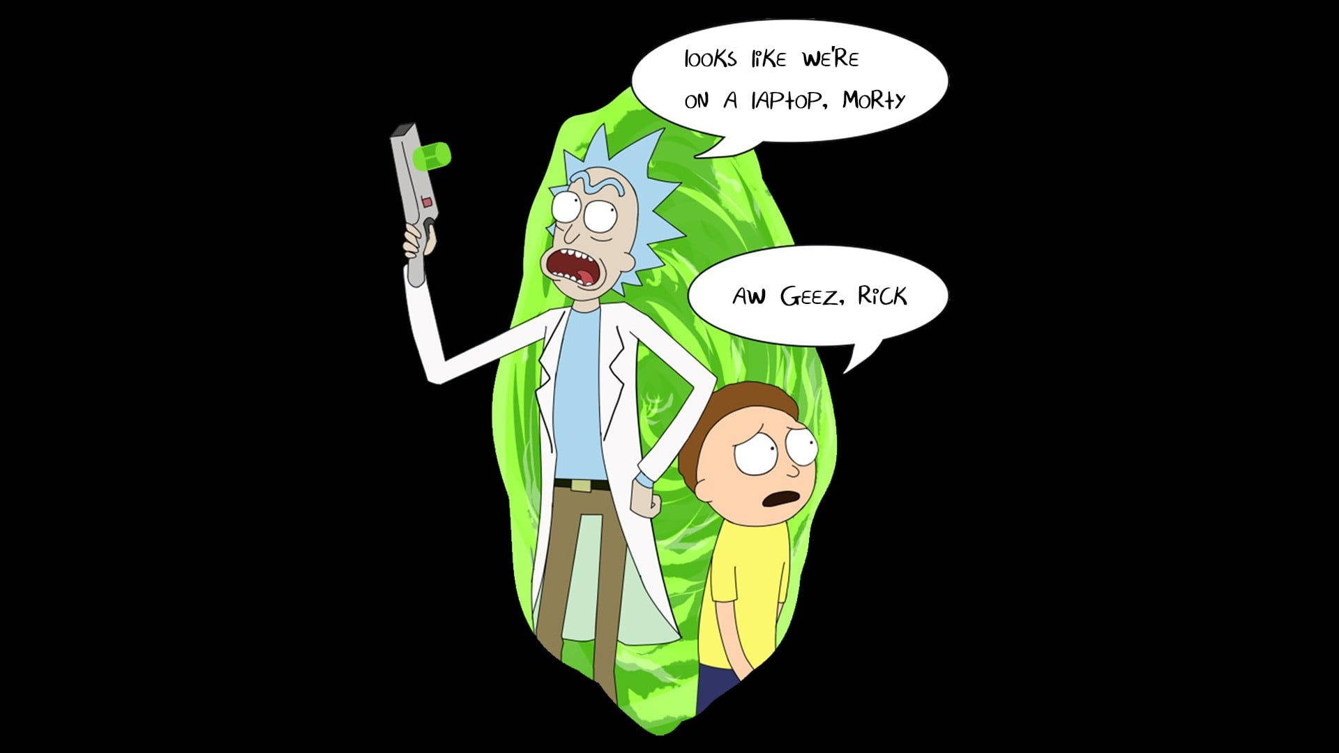 Nothing Gets Me Through The Day Like A Good Rick & Morty Dank Meme Background