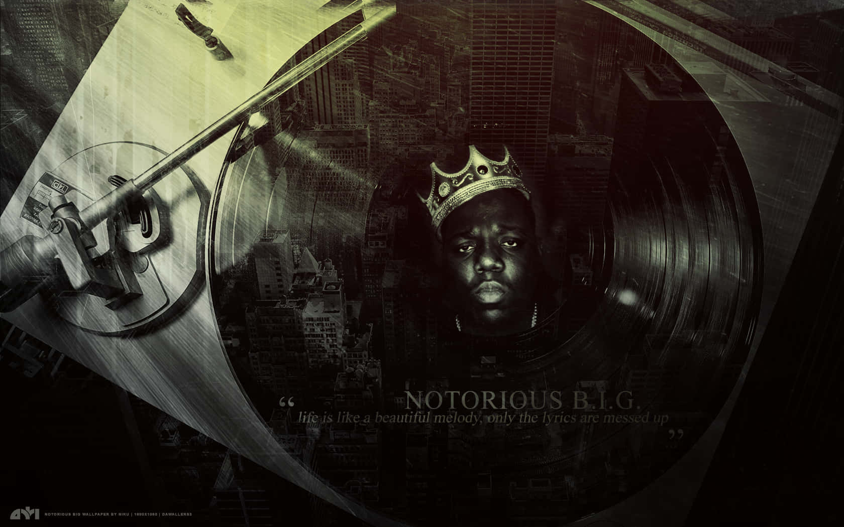 Notorious Album Record Background