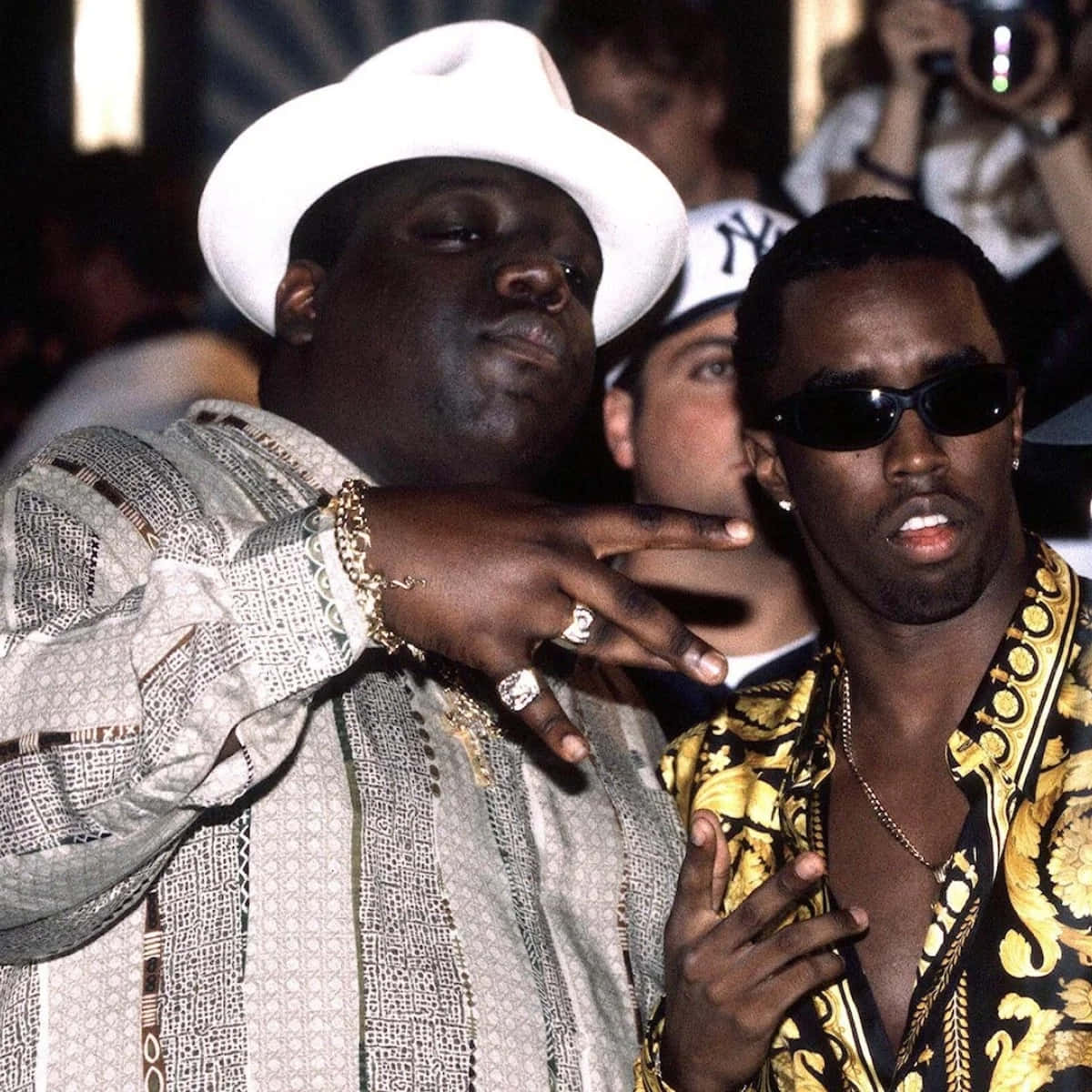 Notorious_ B I G_and_ Associate_ Vintage_ Photo Background
