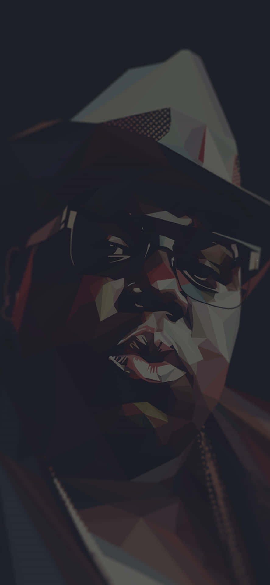Notorious B I G Geometric Art Background