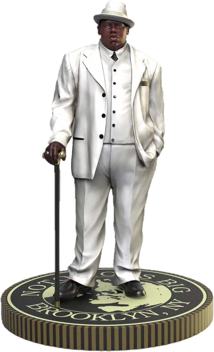 Notorious B.i.g. - King Of Brooklyn's Vintage Collectible Action Figure Background