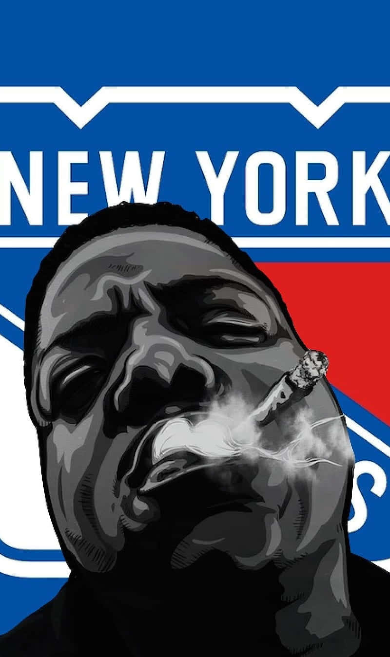 Notorious B I G New York Artwork Background