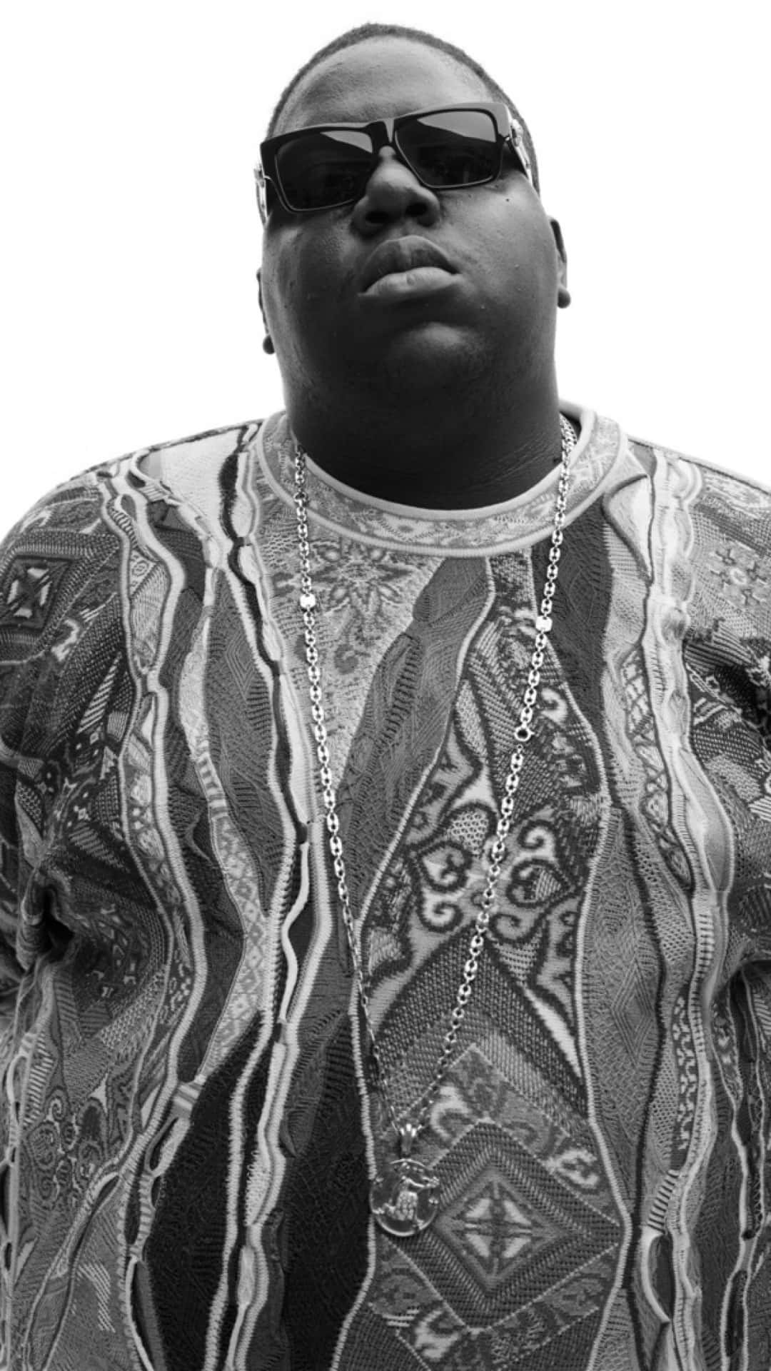 Notorious B.i.g Portrait Pose Background