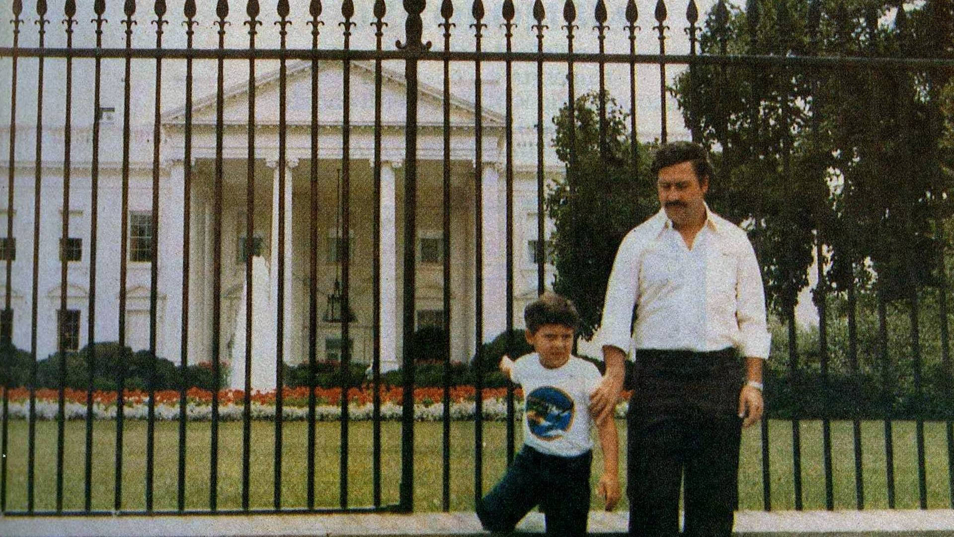 Notorious Drug Lord Pablo Escobar Visiting The White House Background