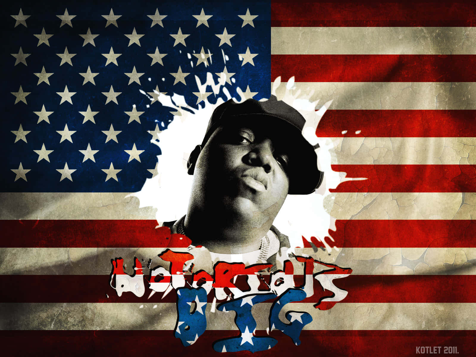 Notorious Flag Art Background