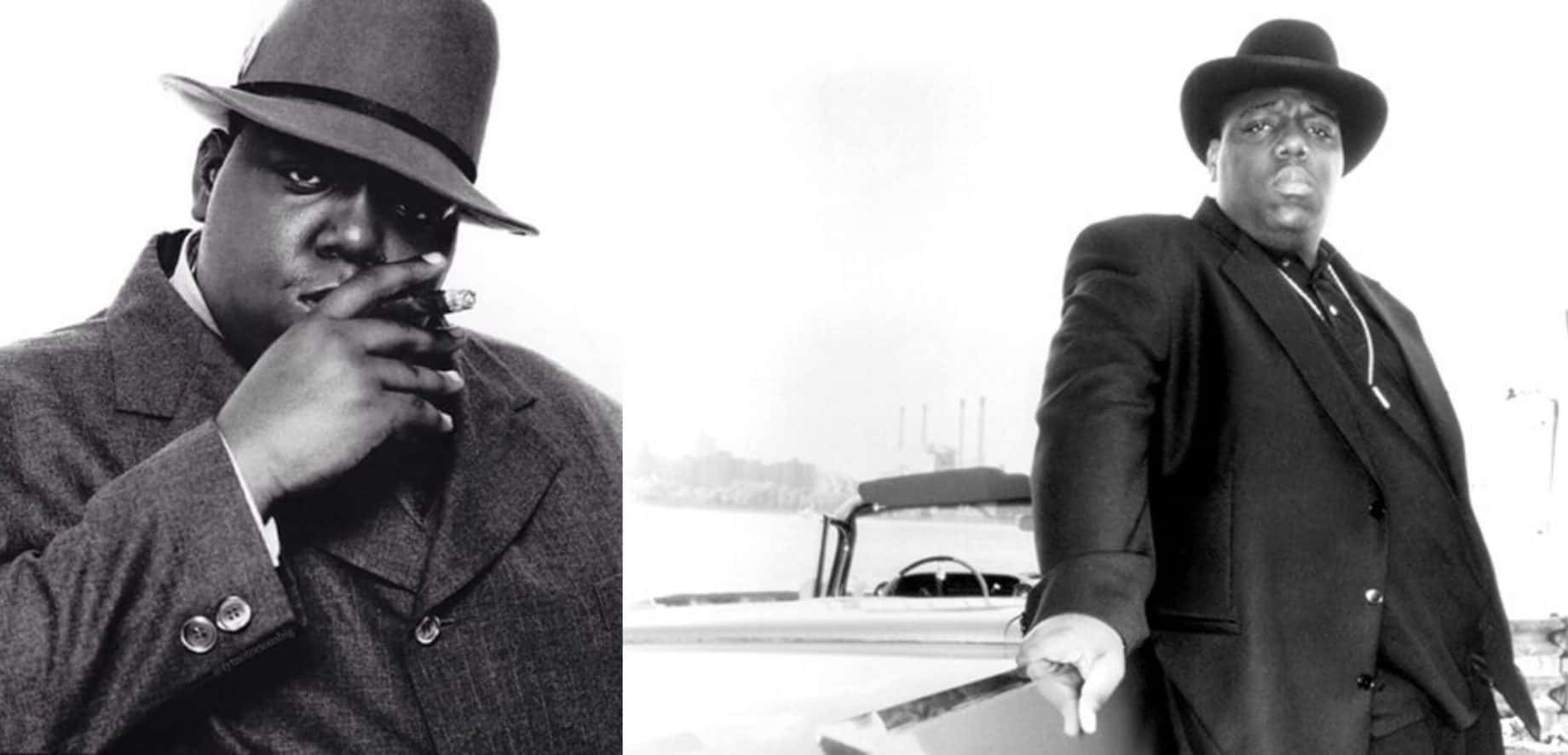 Notorious On His Black Suit Background