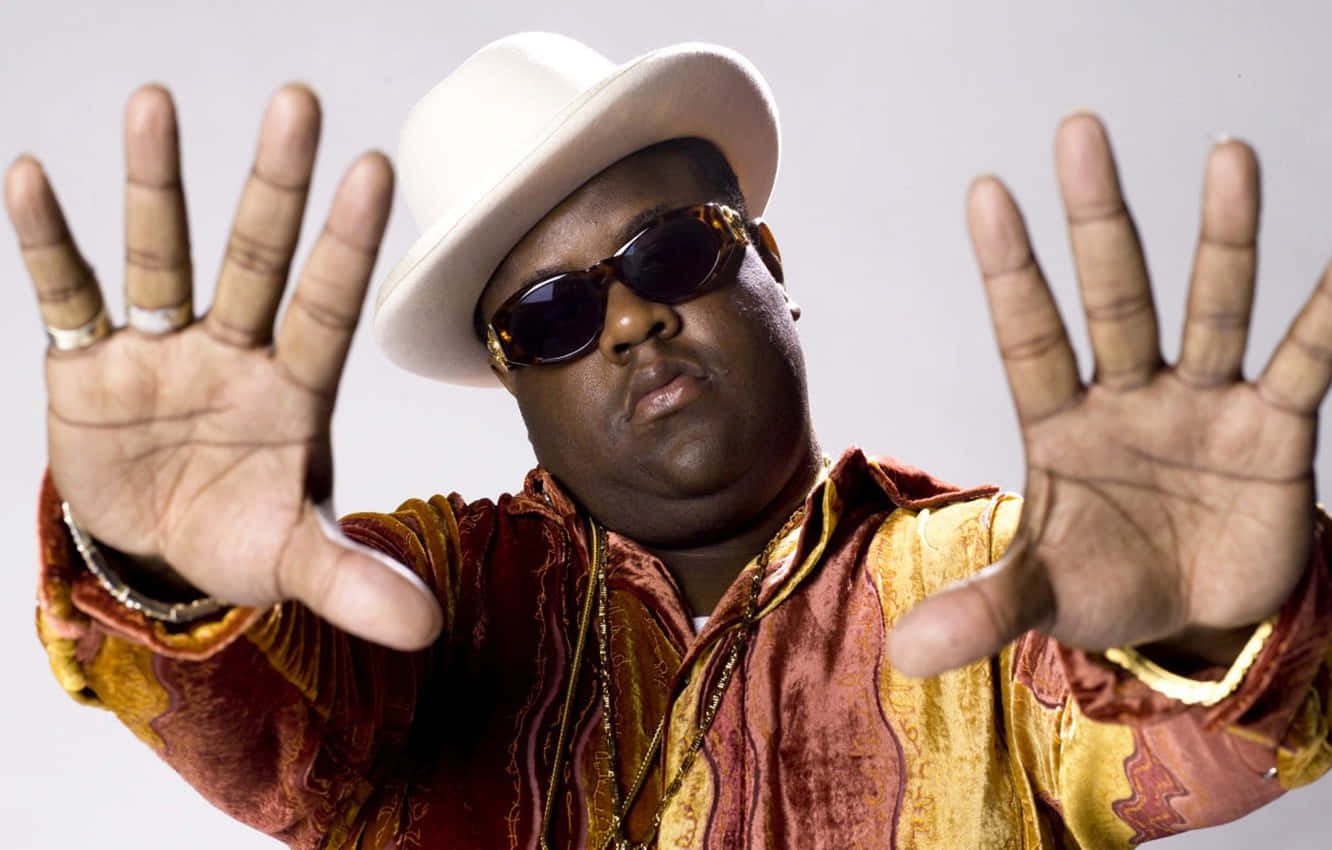 Notorious Signature Hand Gesture Background