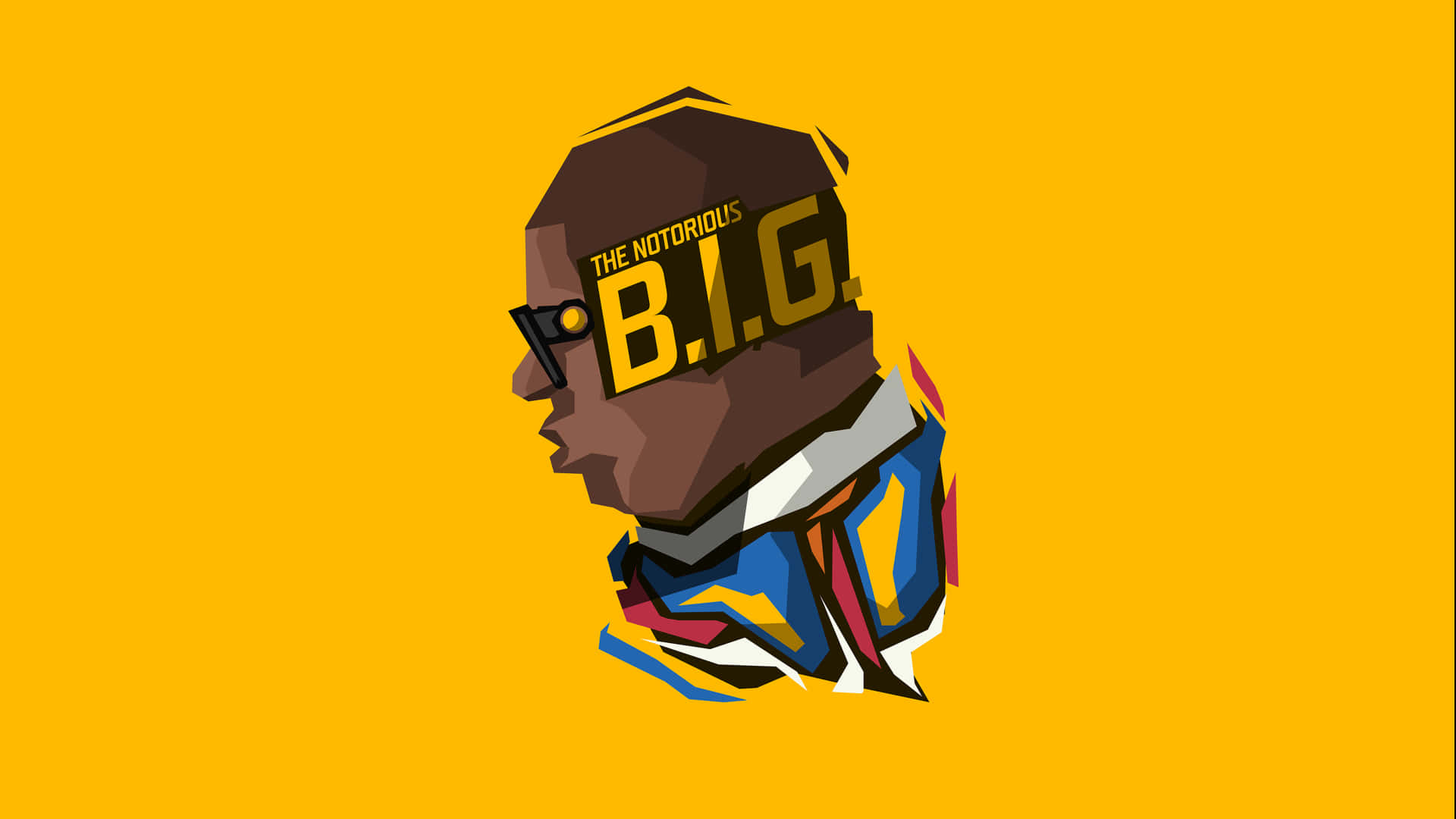 Notorious Yellow Canvas Art Background