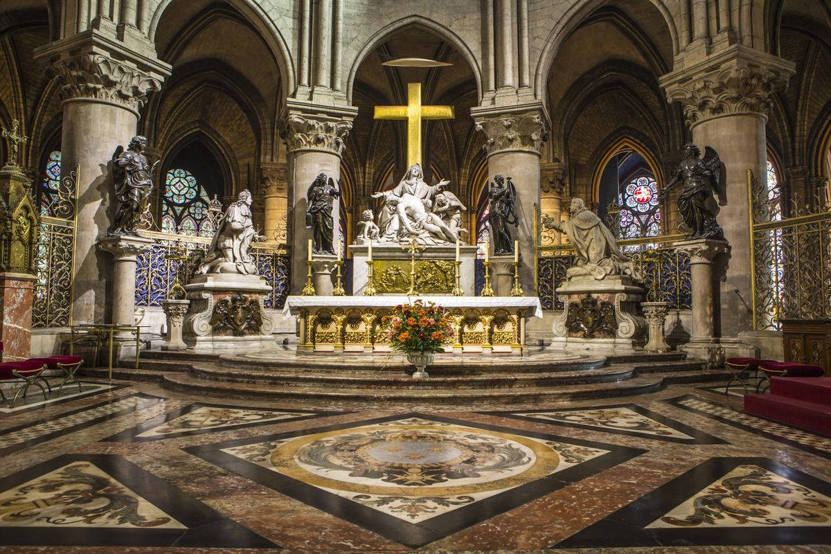 Notre Dame Altar Background