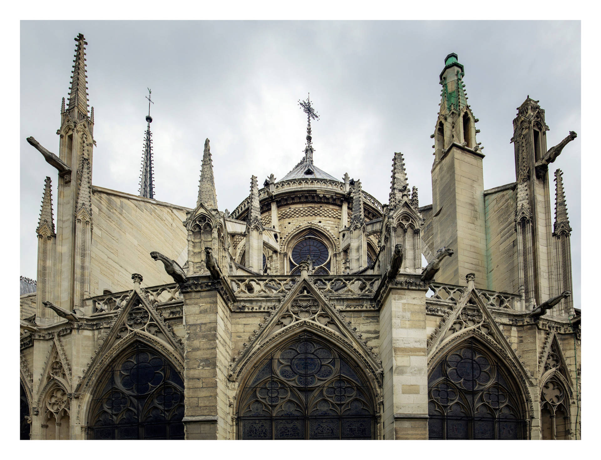 Notre Dame Back View Background