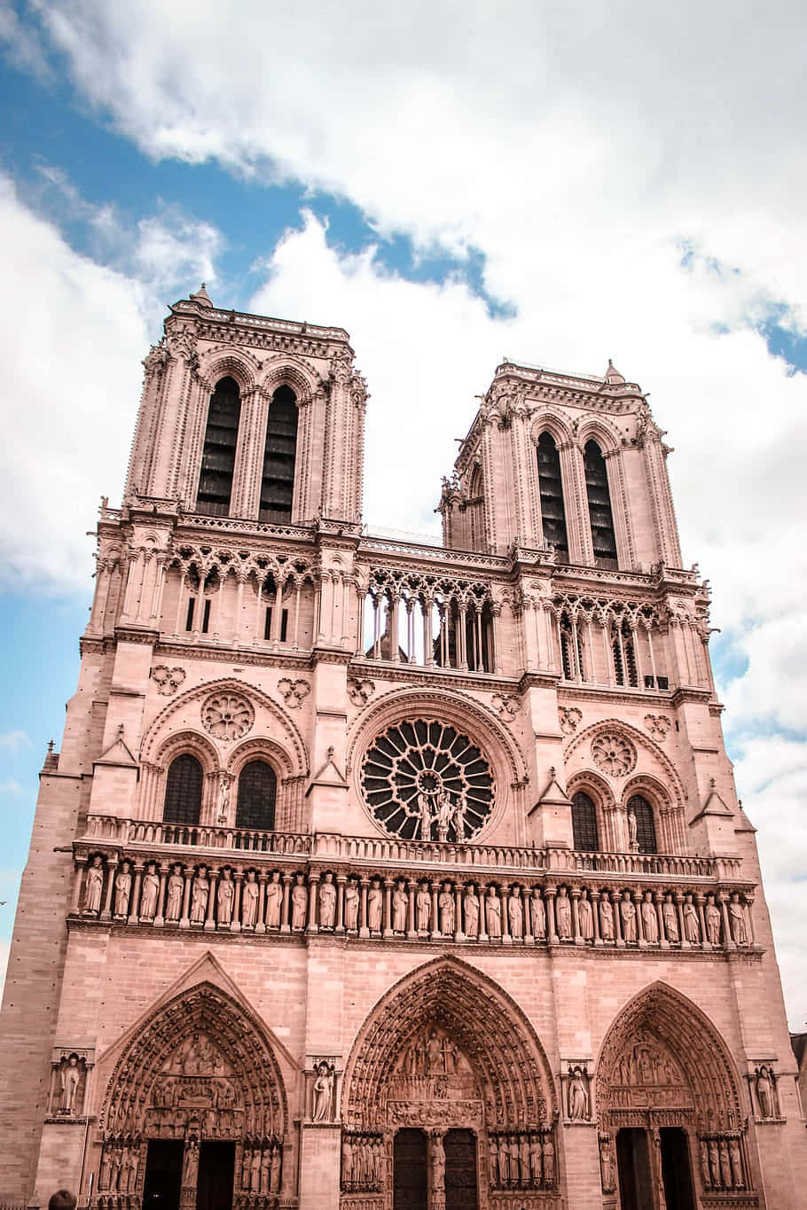 Notre Dame Cathedral Legendary Towers Background