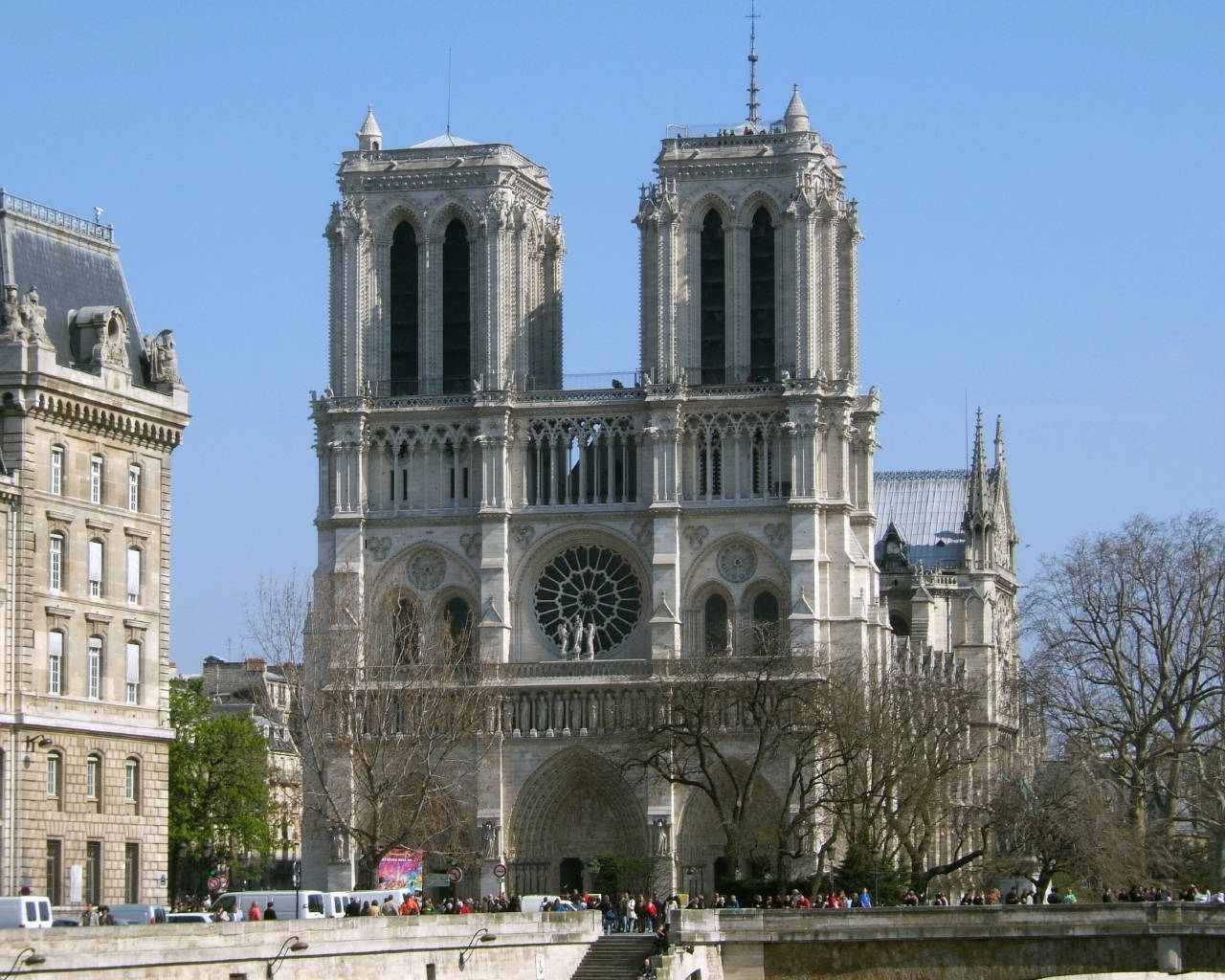 Notre Dame Far Angle Perspective