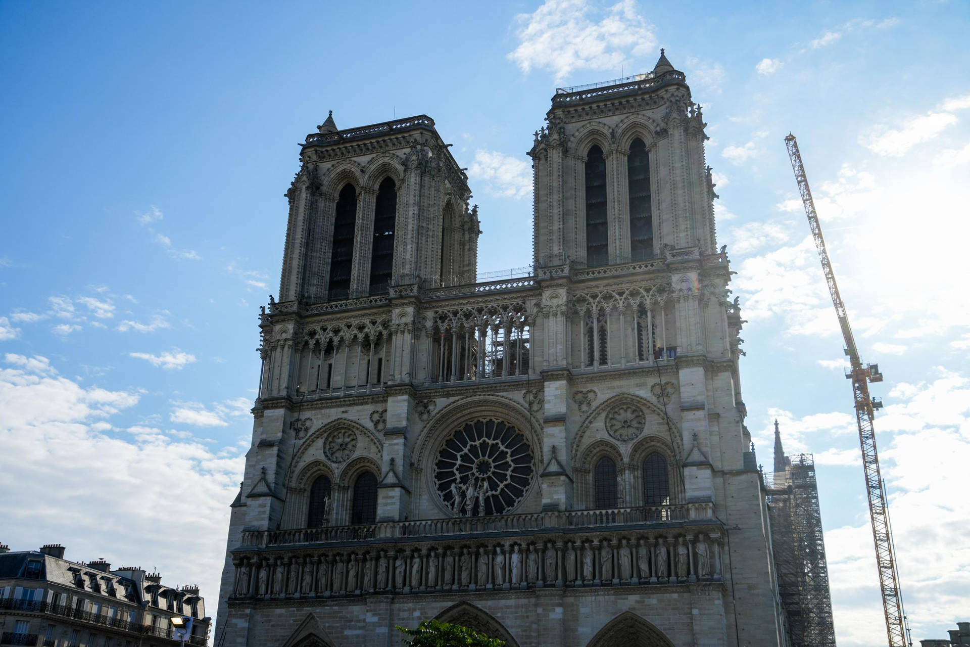 Notre Dame Towers Bottom Angle Perspective