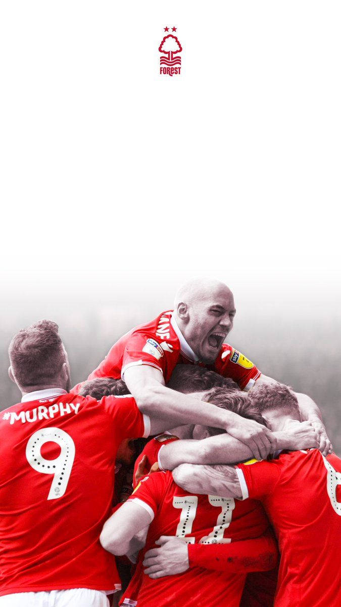 Nottingham Forest Fc Red Gray Background