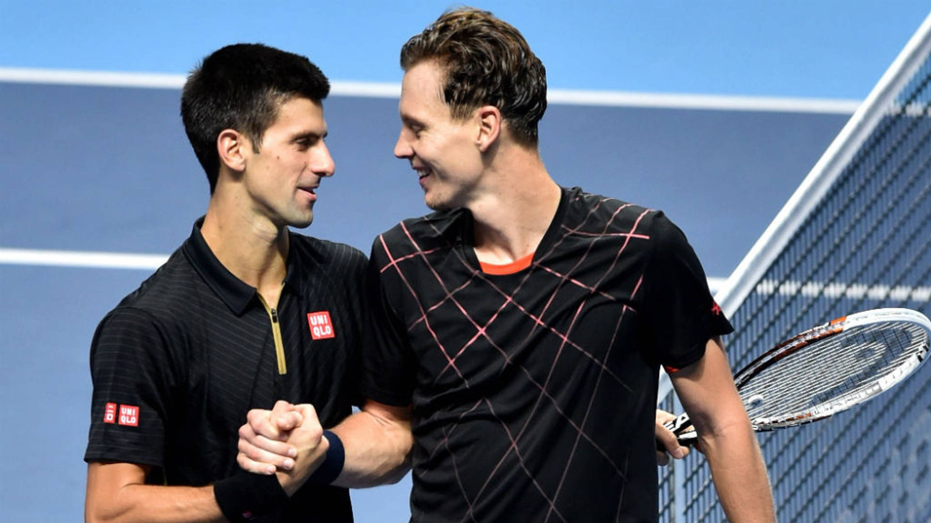 Novak Djokovic Faces Tomas Berdych Background