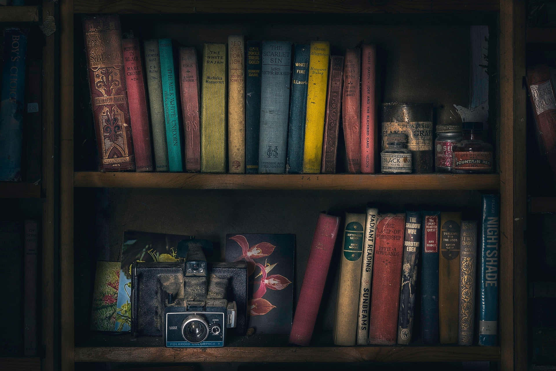 Novel With Camera Background