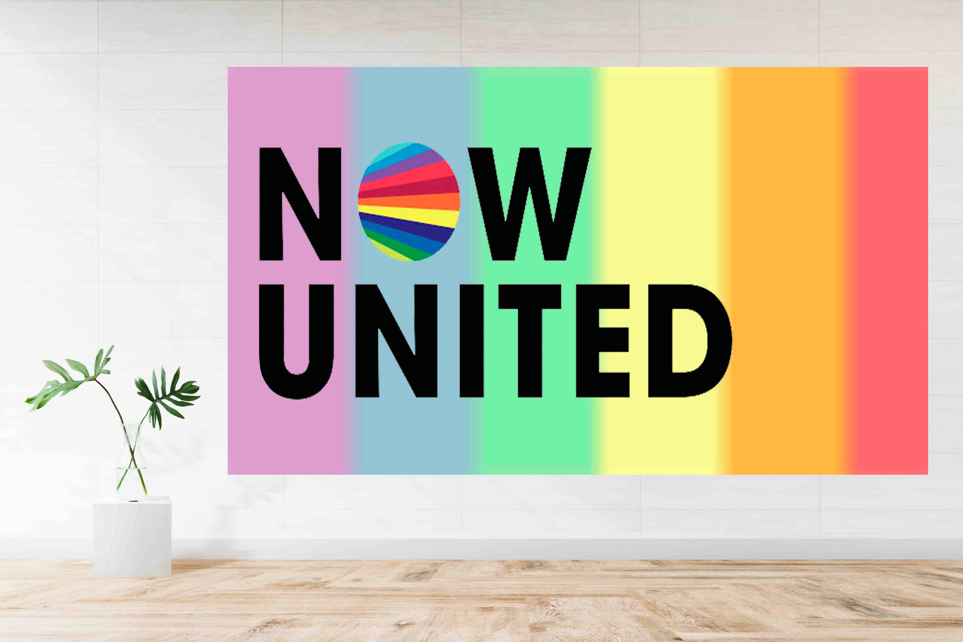 Now United Colorful Logo Background