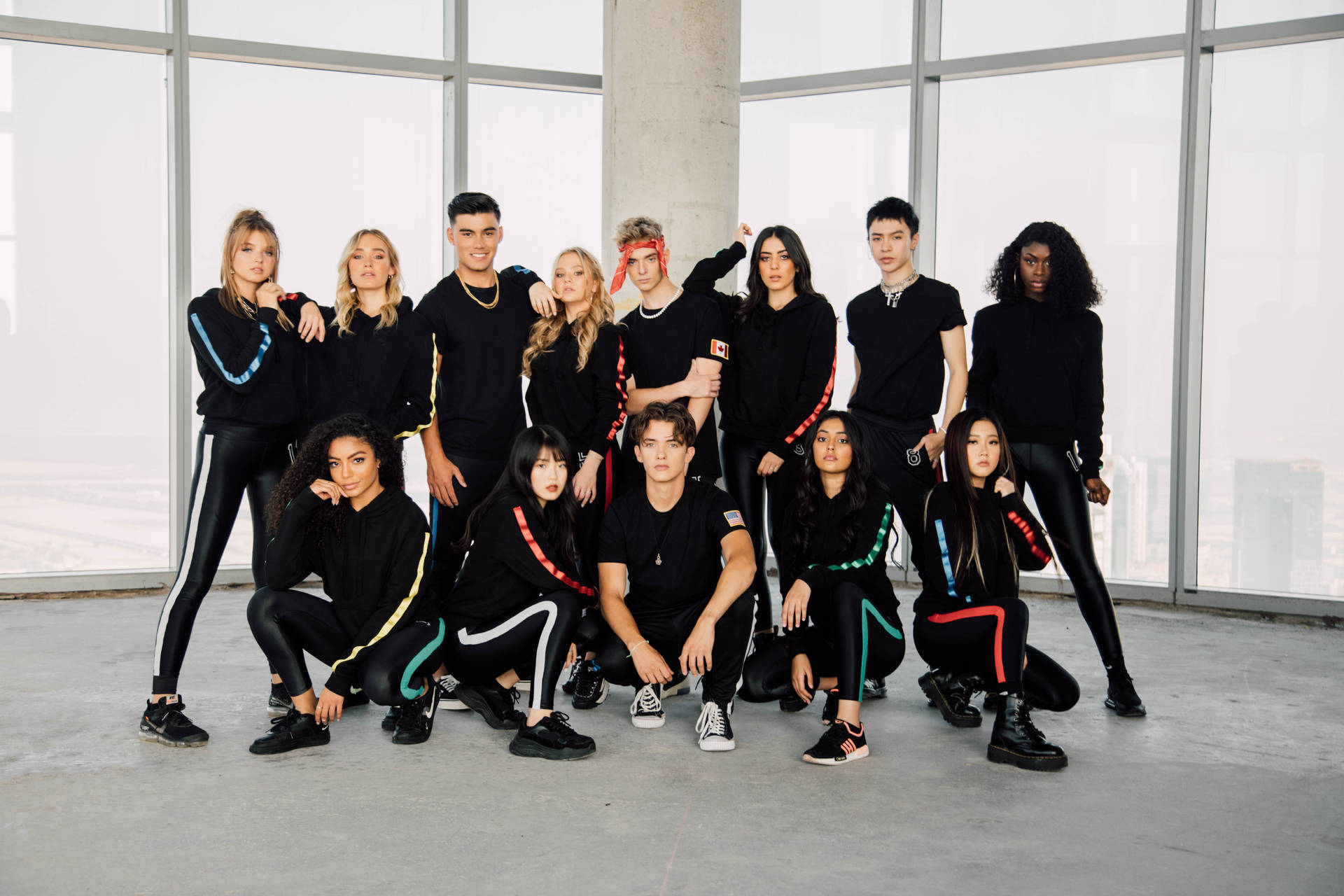 Now United Members All In Black Background