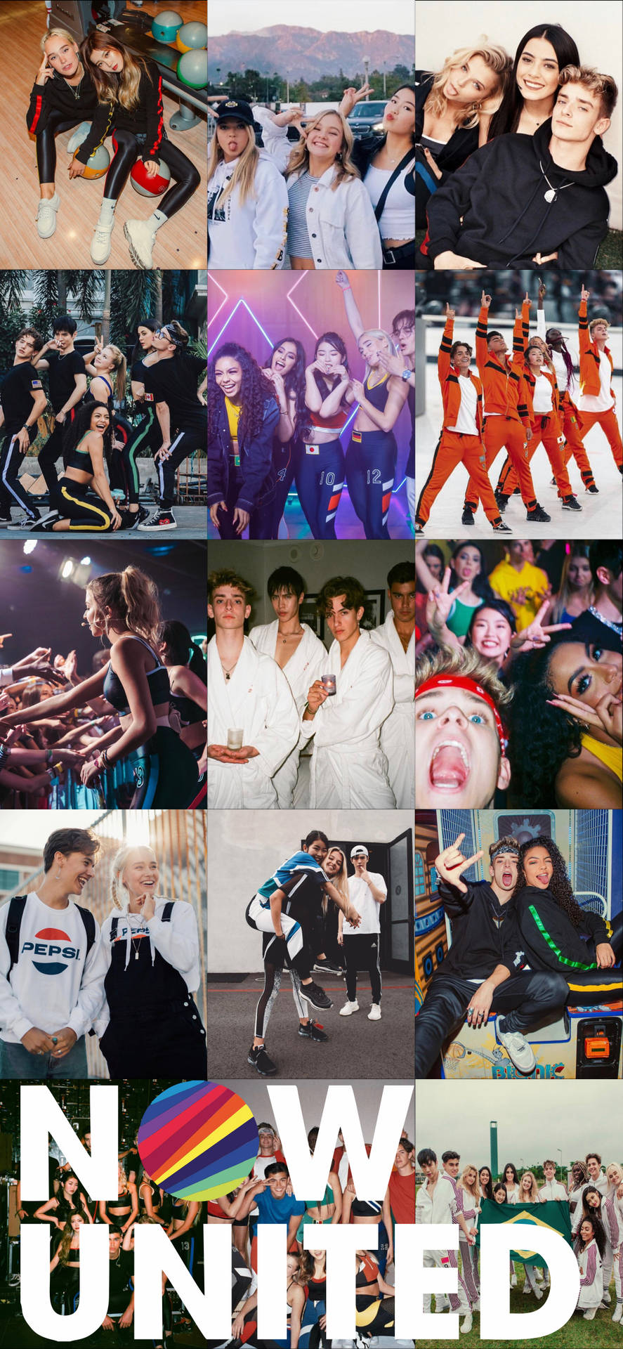 Now United Photo Collage Background