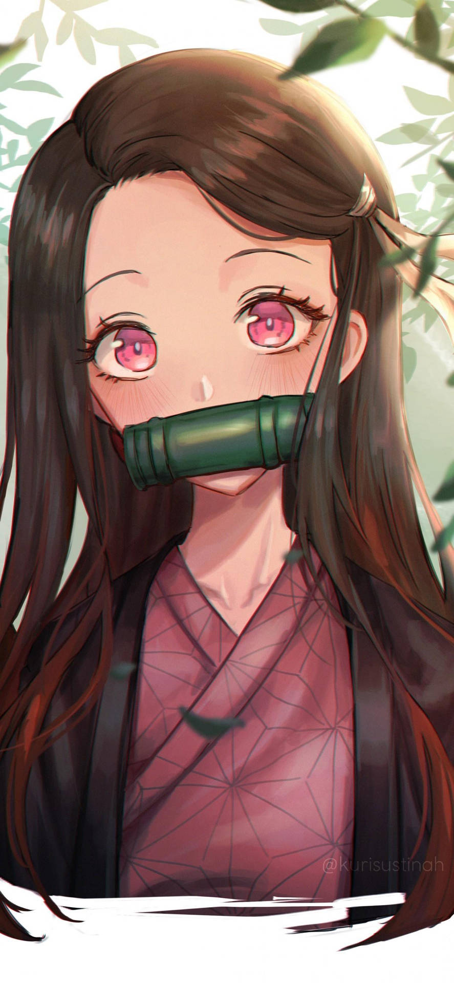 Now With Nezuko On Your Iphone, You'll Be Ready For Anything! Background