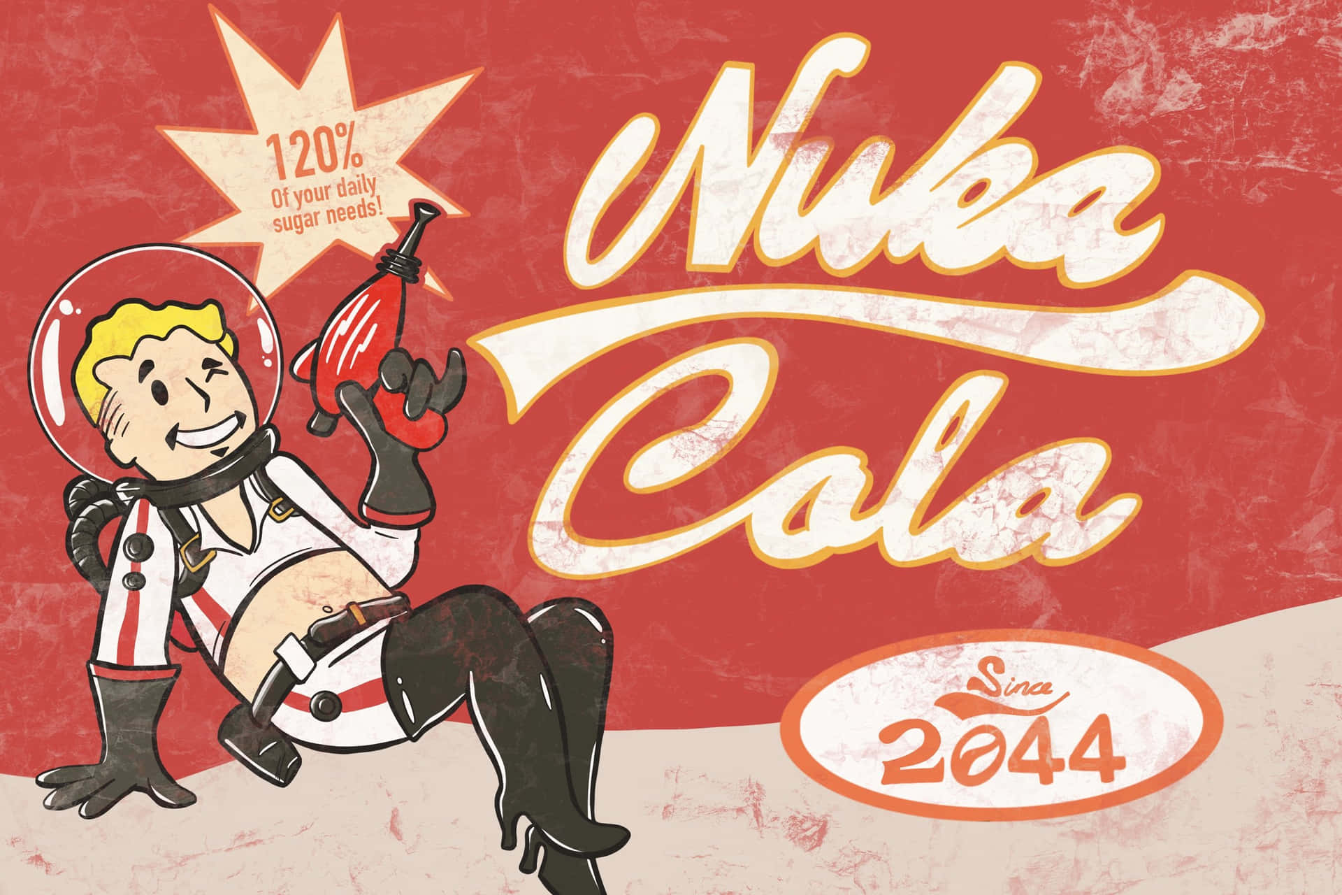 Nuka Cola - A Retro Styled Poster Background