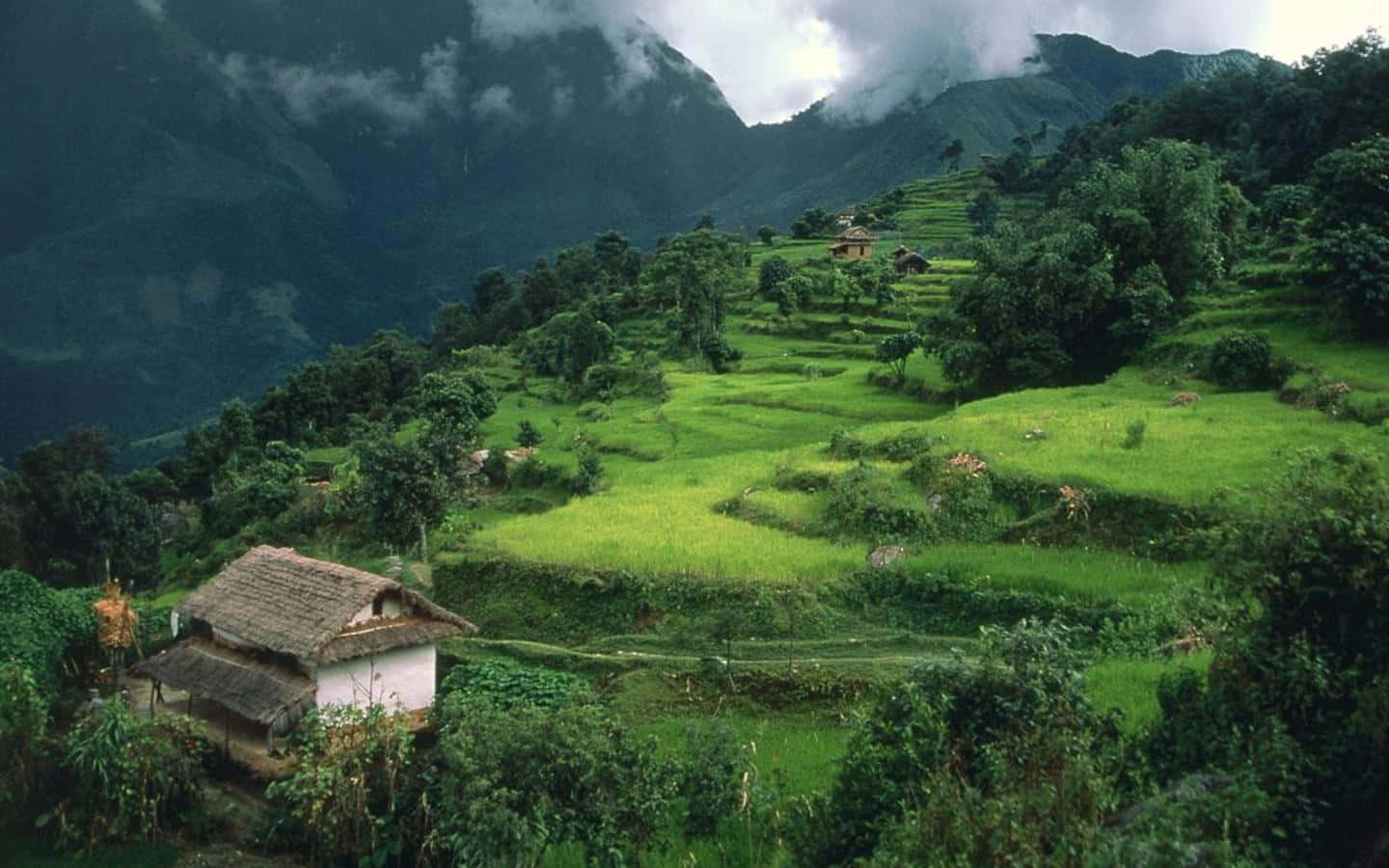 Num Village In Sankhuwasabha North-eastern Nepal Background