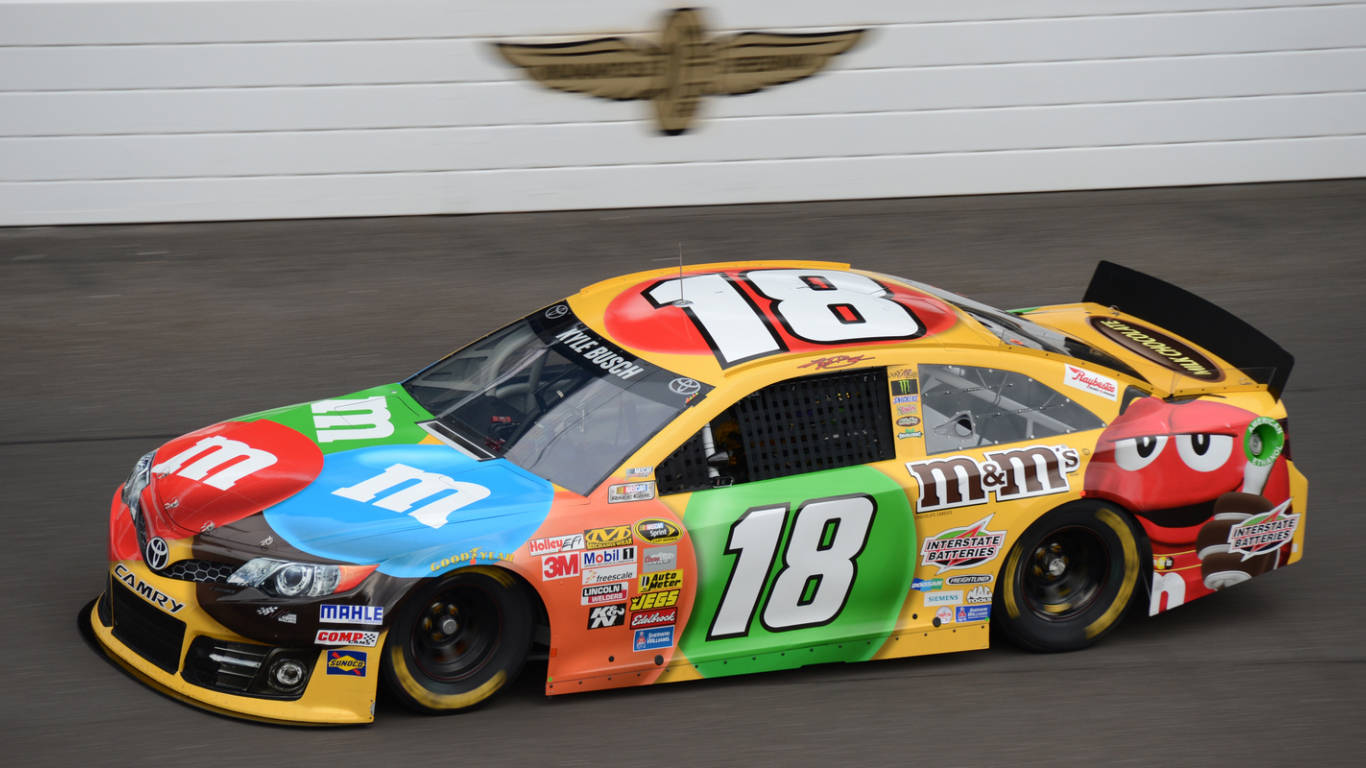 Number 18 Car Kyle Busch Background