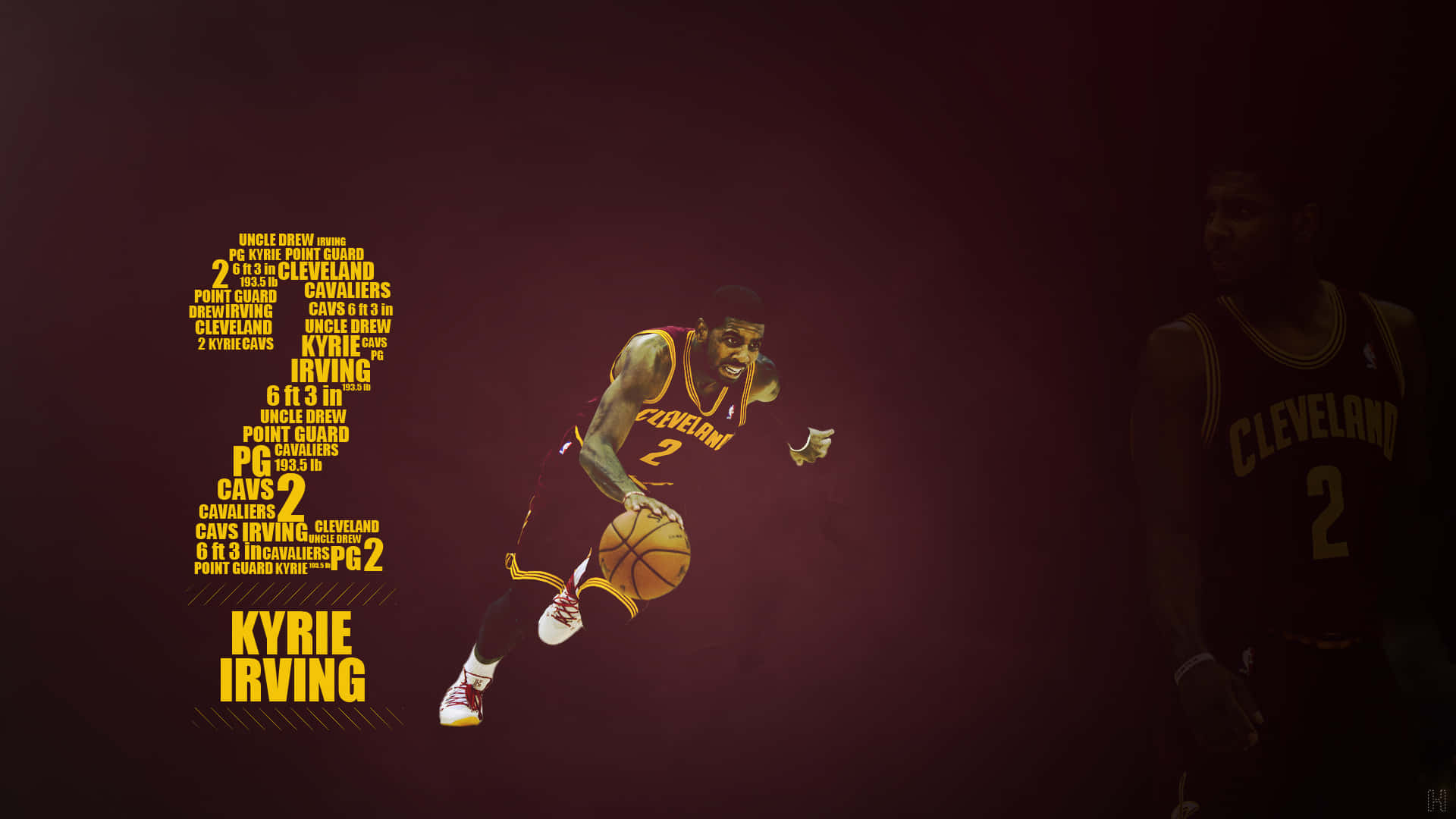 Number 2 Cleveland Cavaliers Basketball Background