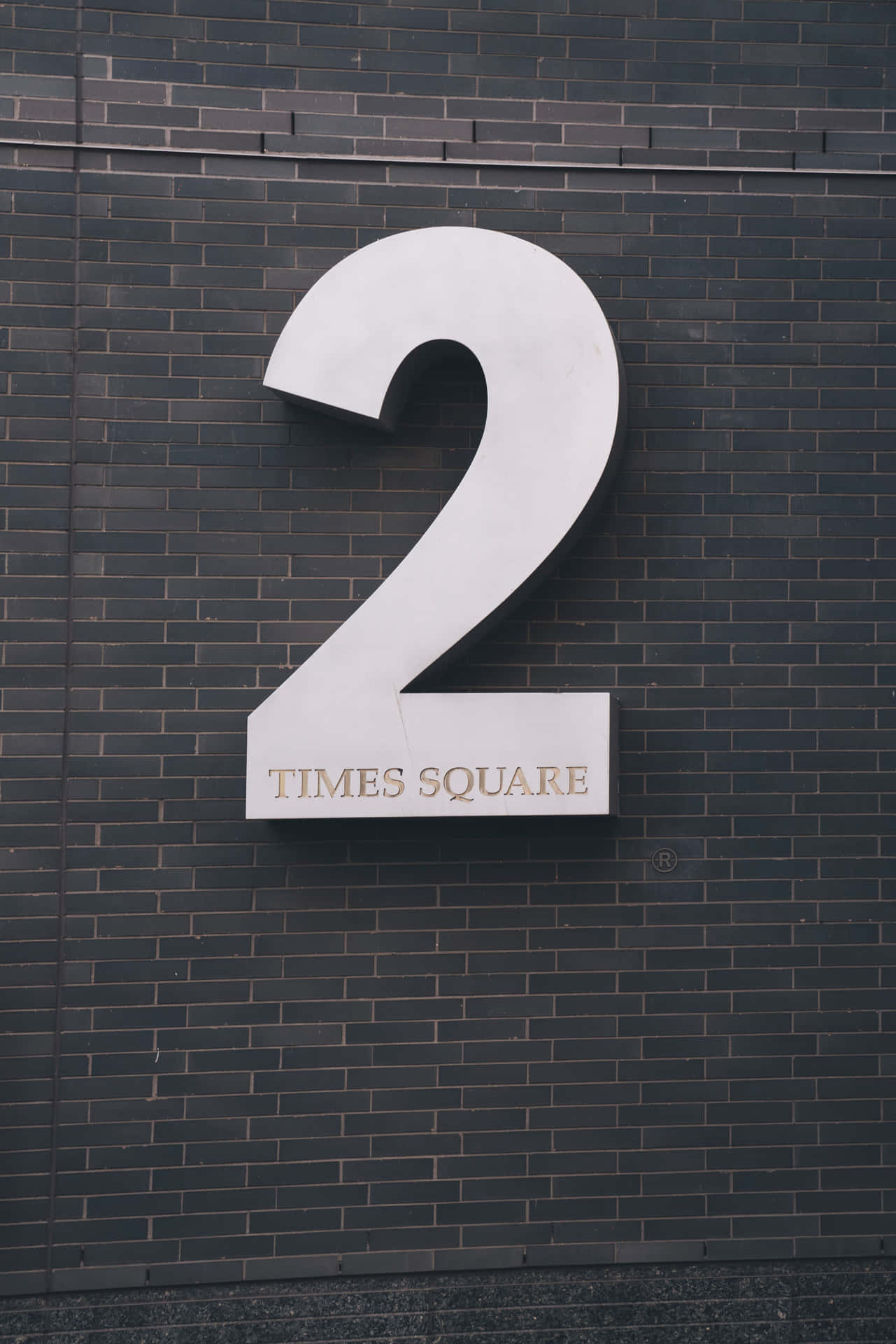 Number 2 Simple Modern Times Square Background