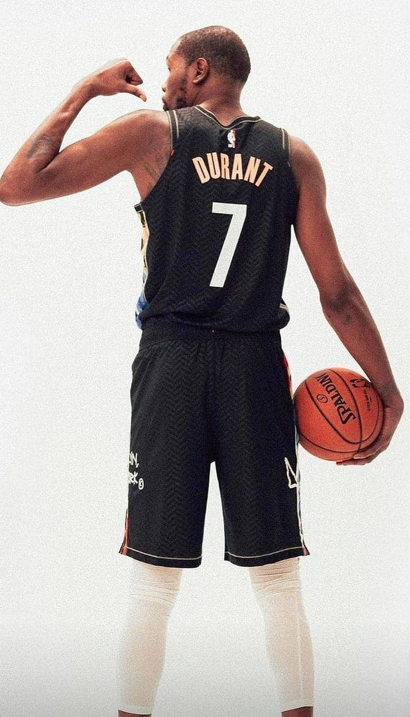 Number 7 Kevin Durant Cool Background