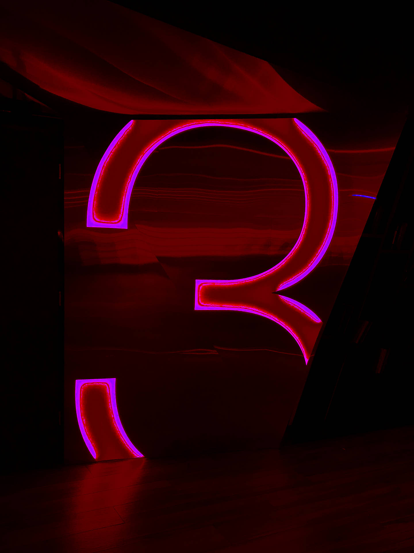 Number Three Neon Iphone Background