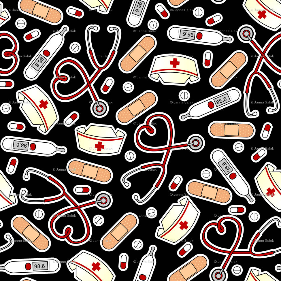 Nurse Medical Pattern Background