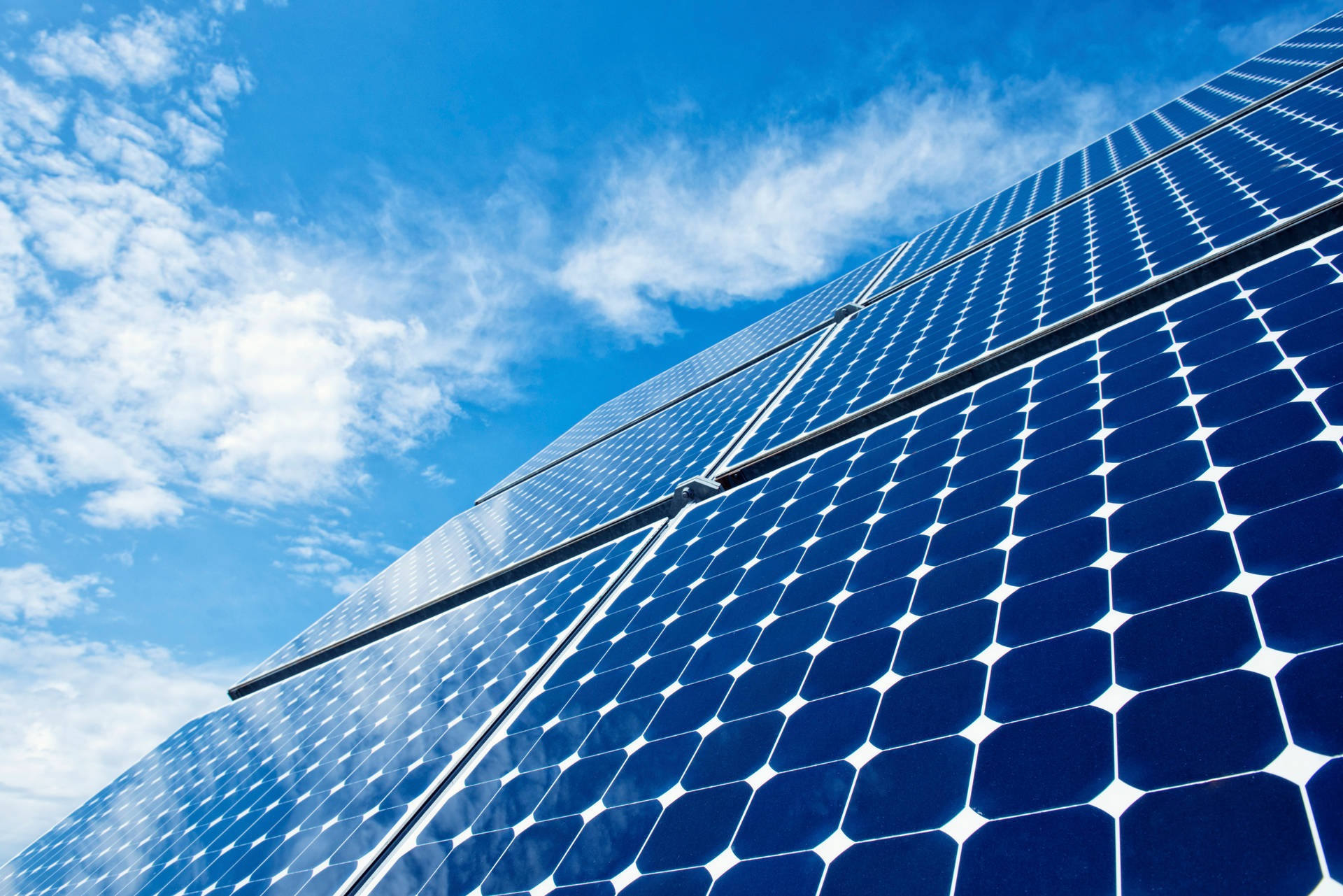 Nv Energy Blue Solar Panels Background