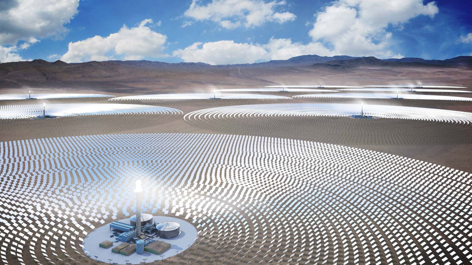 Nv Energy Solar Power Plant Background