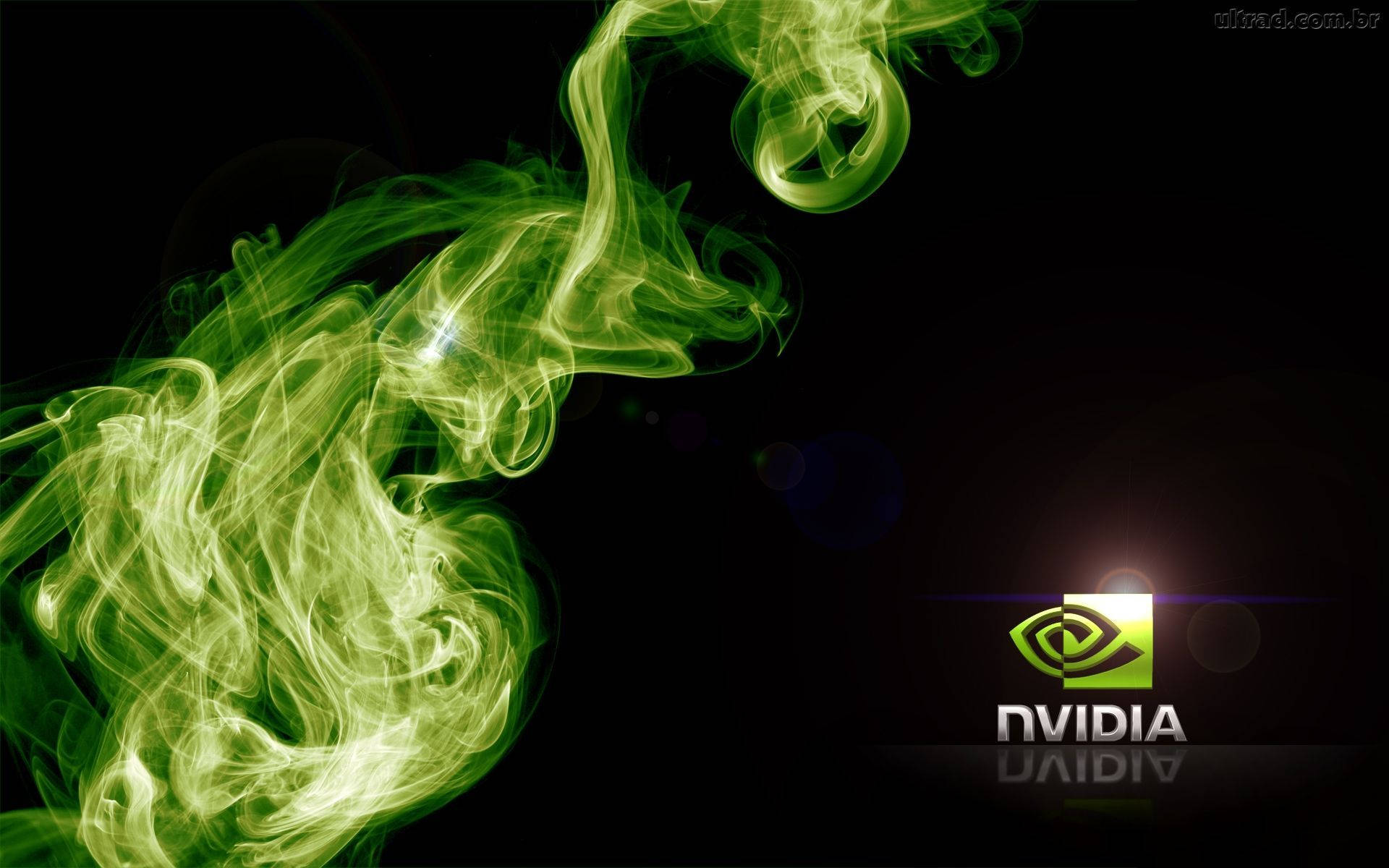 Nvidia Green Lights Logo Background