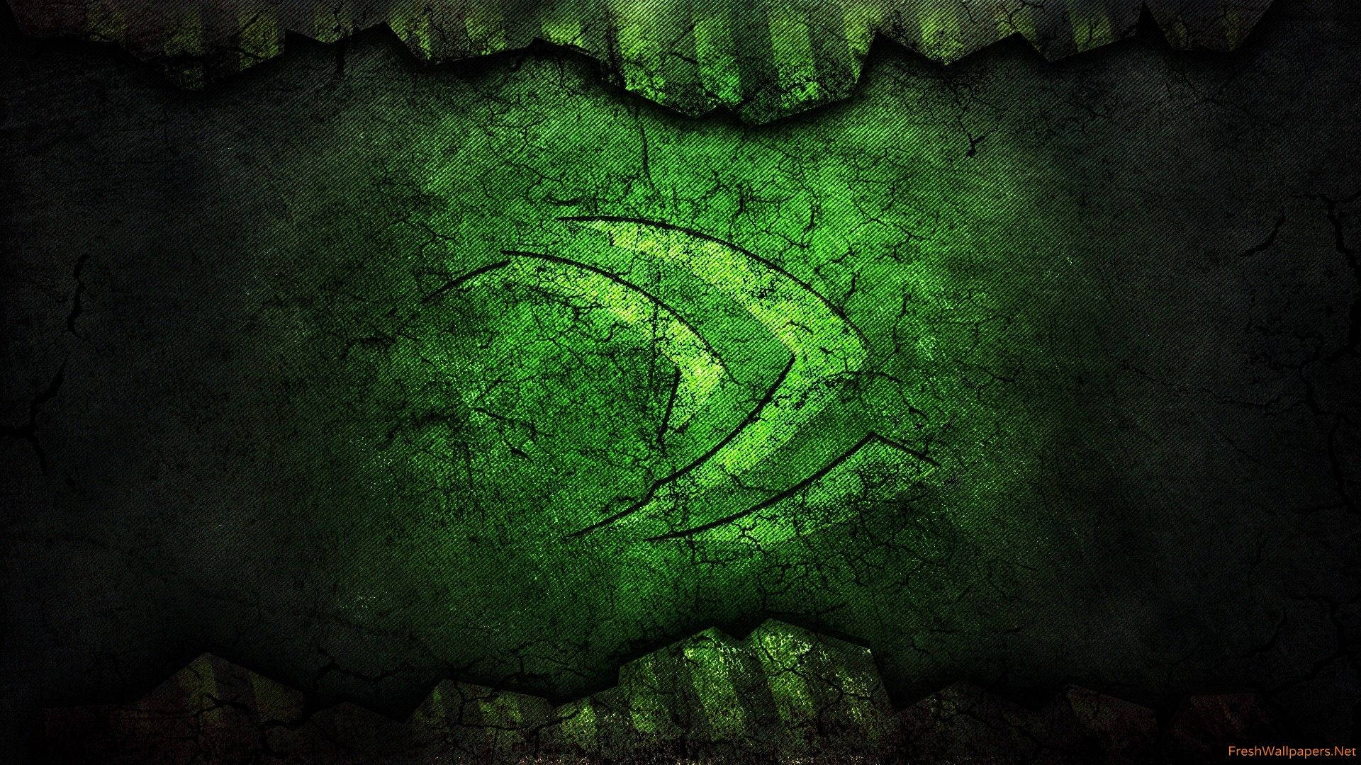 Nvidia Jurassic Green Logo Hd Background