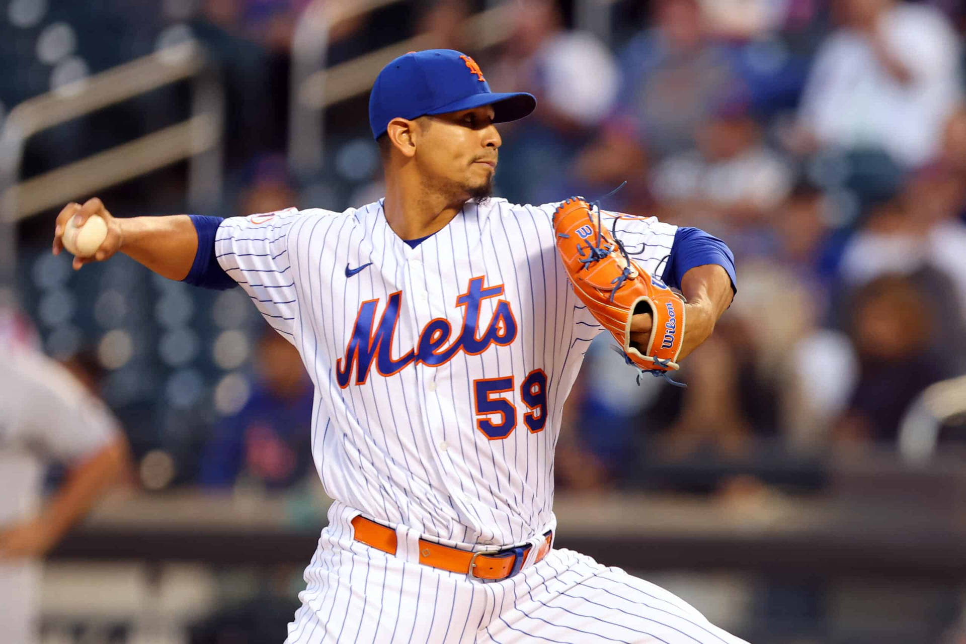 Ny Mets Pitcher Carlos Carrasco Background