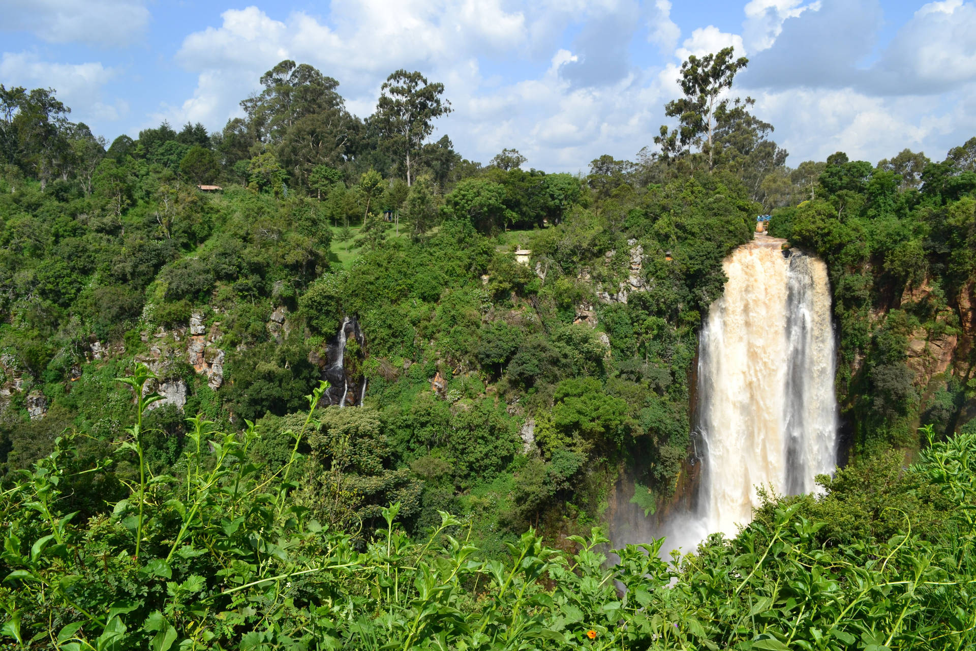 Nyahururu Falls In Kenya Africa Background