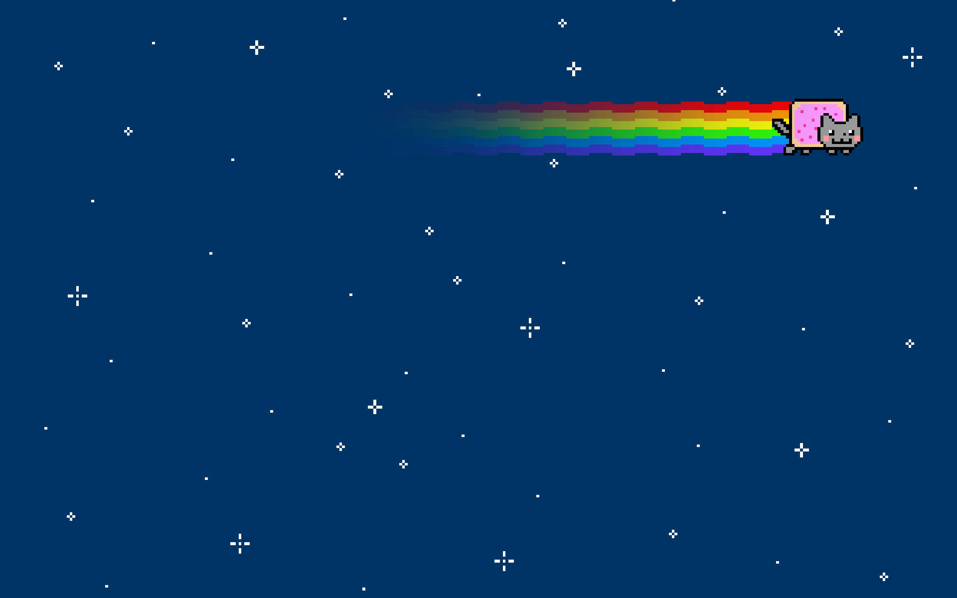 Nyan Cat Soaring Background