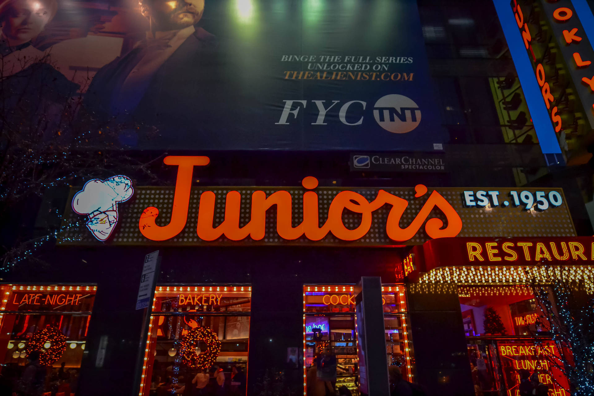 Nyc Junior's Restaurant Background
