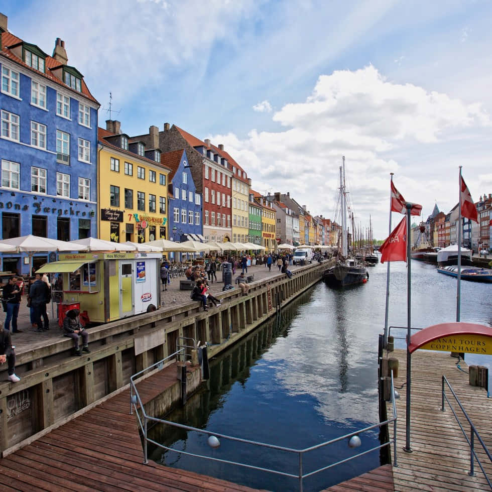 Nyhavn Port Wooden Walkway
