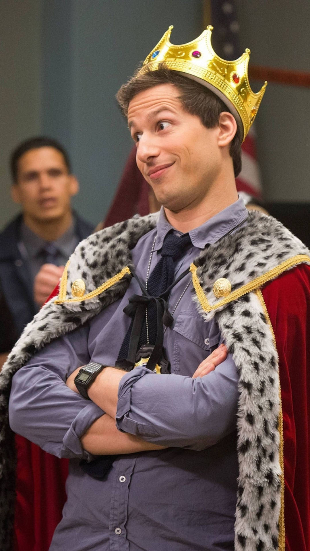 Nypd Detective Jake Peralta Invites You To Celebrate Halloween With Brooklyn Nine Nine Background