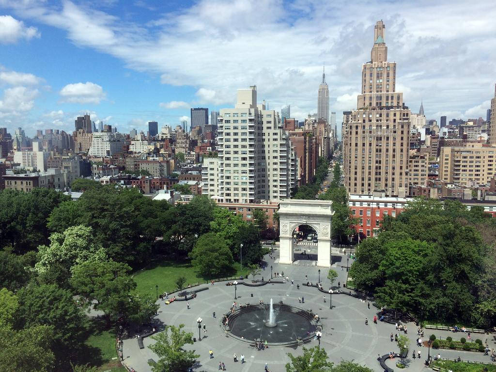 Nyu Aerial View Of Park