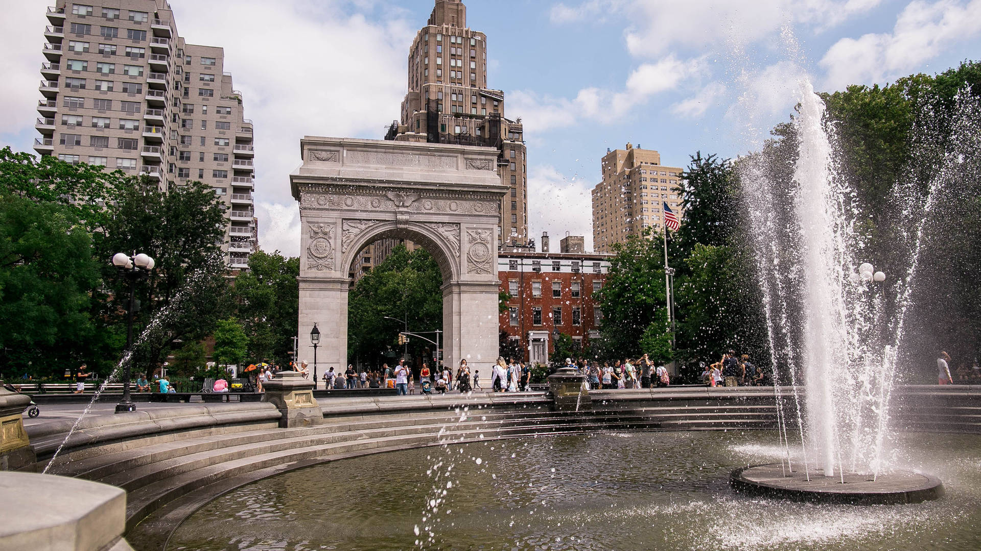 Nyu Washington Square Park Background