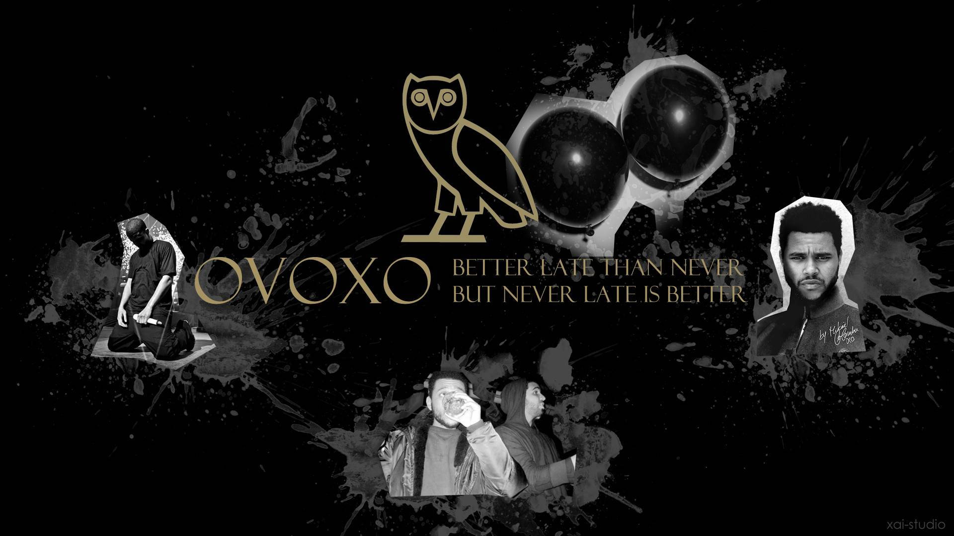 O V O X O Collage Artwork Background